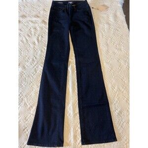 NYDJ Barbara Bootcut Jeans  0 Tall Blue Denim Waist 27 inch Inseam 36 inches